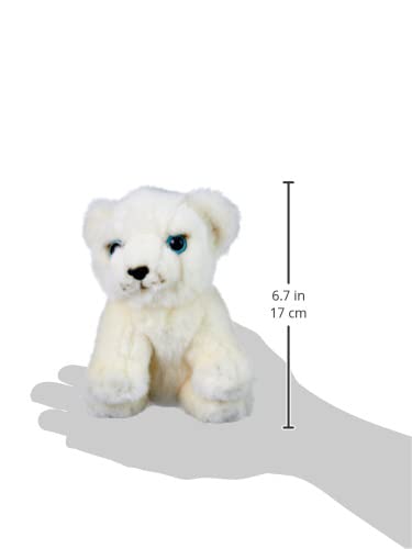 Heunec Misanimo white lion, sitting cuddly toy, 15 cm