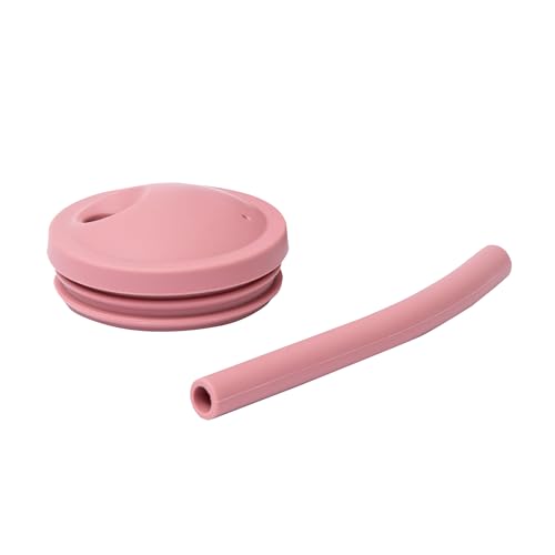 Mr. Wonderful lekkekindel silikoonist joogitops sangade ja kõrrega, roosa öökull, 100 ml