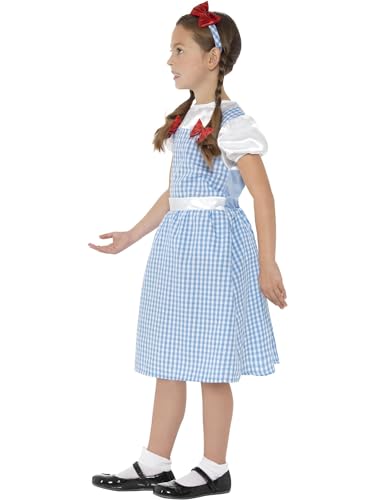 Smiffys Country Girl girls' costume, blue, 4–6 years