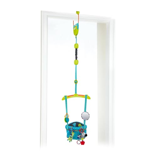 Bright Starts Bounce 'n Spring Deluxe uksekiik beebile, mänguasjadega