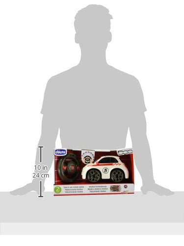 Chicco Fiat 500 Sport kaugjuhitav puldiauto lastele, valge