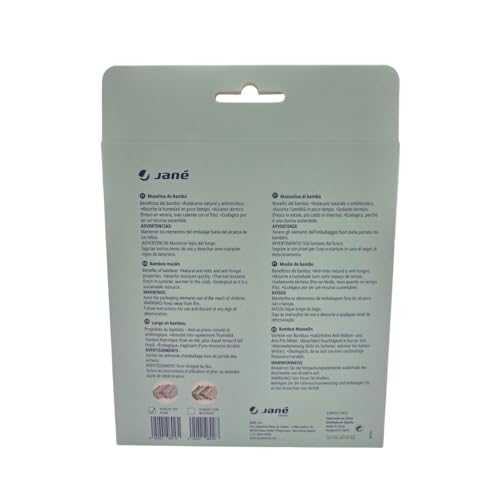 Jané musliinlapid 6 tk, puuvilla ja bambusega, 35 × 35 cm, roheline