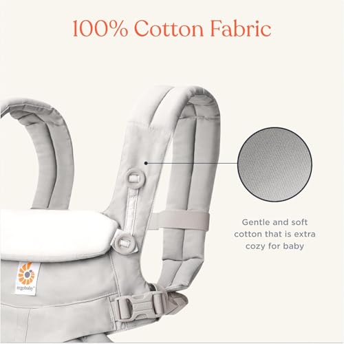 Ergobaby Omni 360 Cool Air Mesh kandekott vastsündinule kuni 3. eluaastani, Pearl Grey