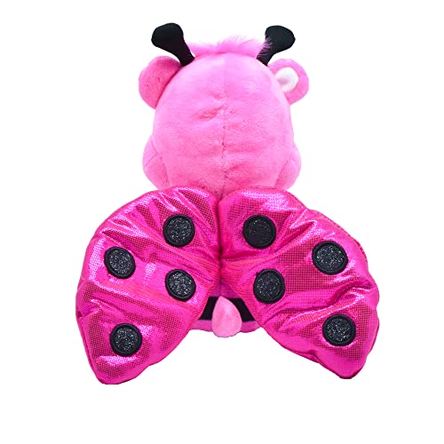 Care Bears spring-themed Cheer Bear plush in a ladybug costume, 23 cm