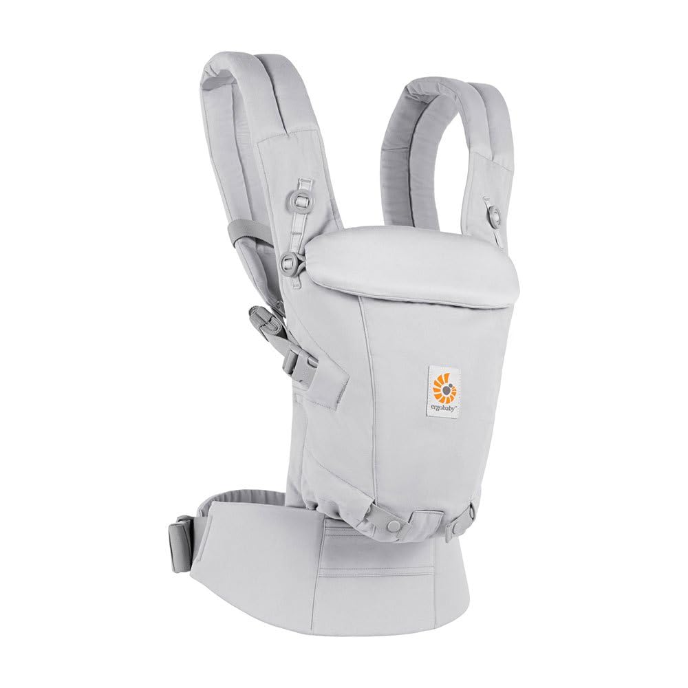 Ergobaby Adapt kandekott vastsündinule, 3 kandesuunda, SoftTouch puuvill, helehall