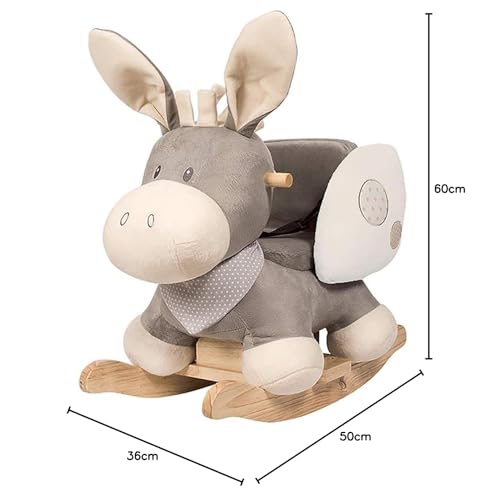 Nattou Cappuccino kiikhobune – eesli kujuline kiikloom (10–36 kuud)