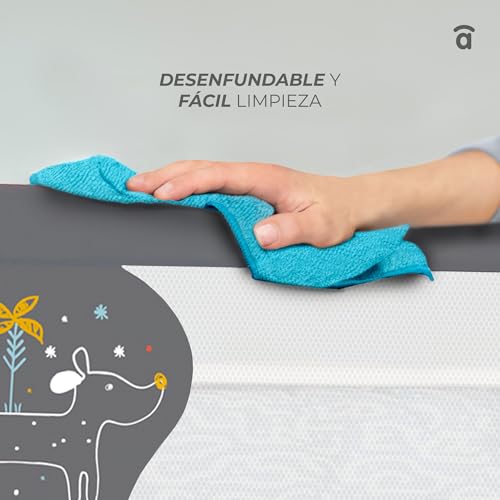 Asalvo 2-in-1 voodipiire, valge, 150cm