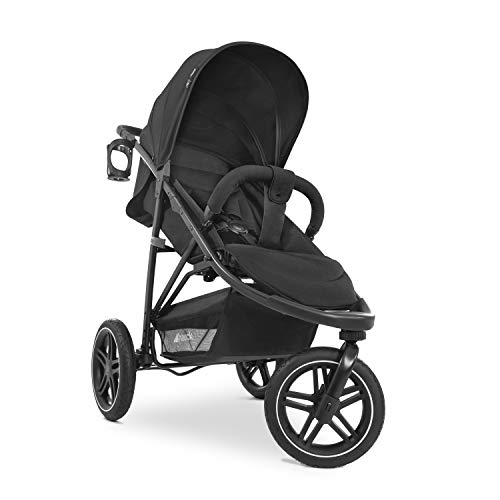 Hauck Rapid 3R kolmerattaline jalutuskäru, must, kuni 25 kg