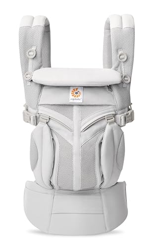Ergobaby Omni 360 Cool Air Mesh kandekott vastsündinule kuni 3. eluaastani, Pearl Grey