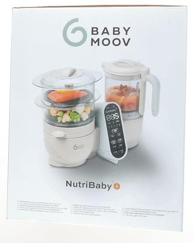 Babymoov Nutribaby(+) 6-ühes beebitoidu aurutaja ja mikser, 2.2 L, Mineral Beige
