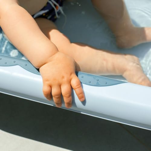 Interbaby kokkupandav beebivann termomeetri ja padjaga, roosa
