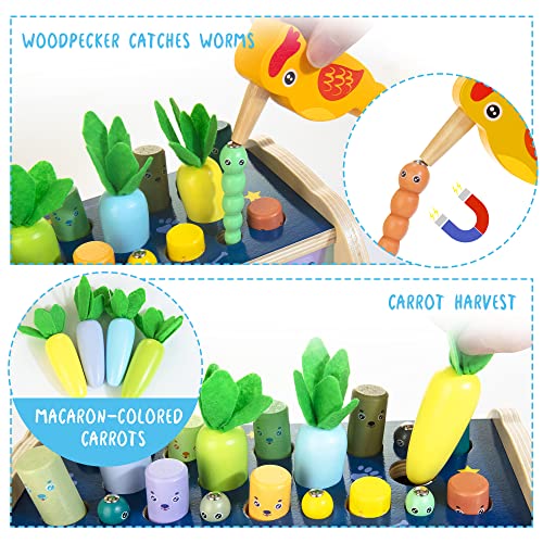 KIDWILL 7-ühes puidust haamrimäng ja Montessori tegevuskeskus lastele