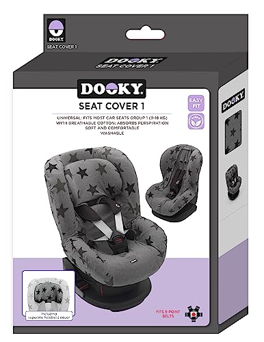 Dooky universaalne turvahälli istmekate eraldi peatoe kattega, hallide tähtedega (9–18 kg, grupp 1+)