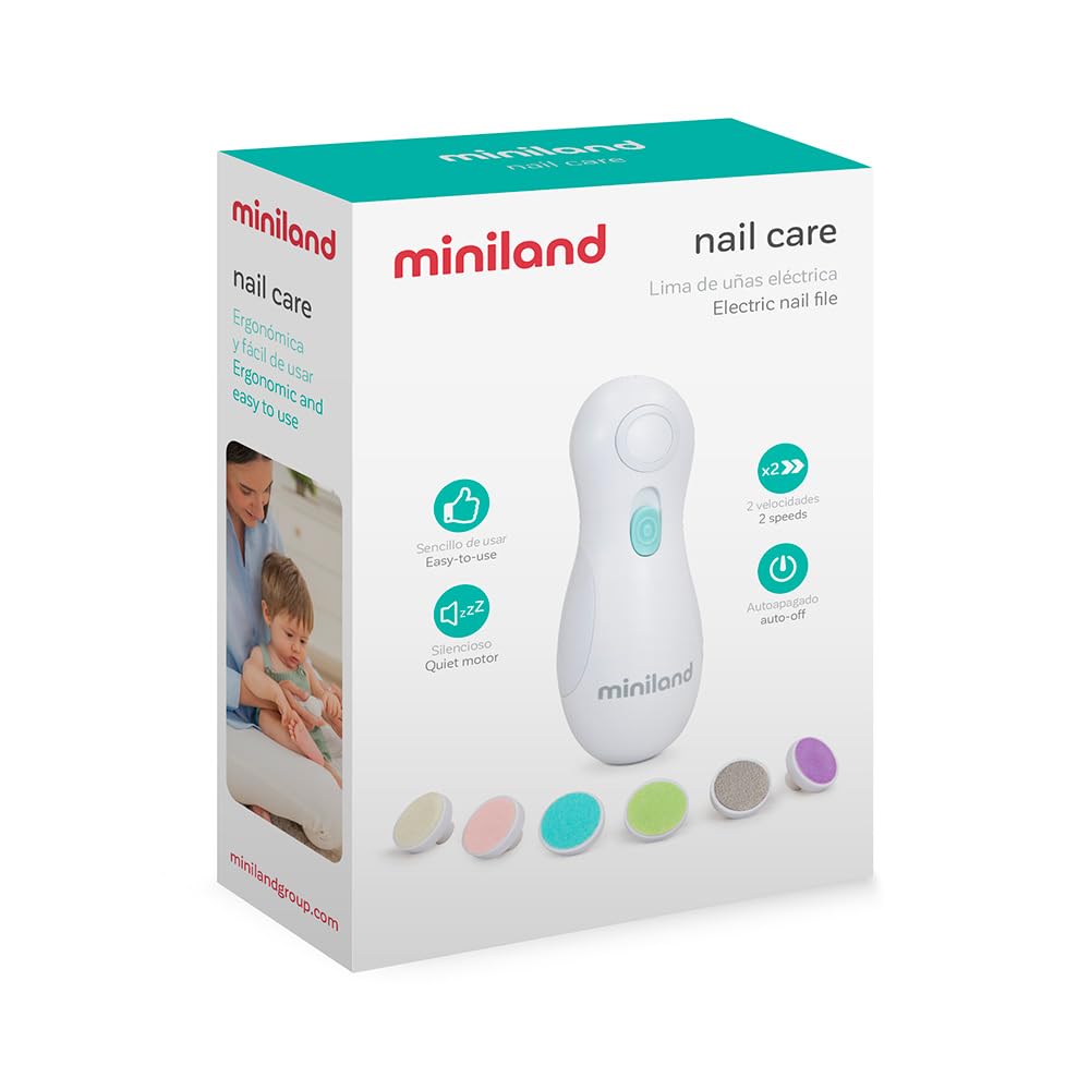 Miniland elektriline beebide küüneviil, 6 vahetatava otsikuga