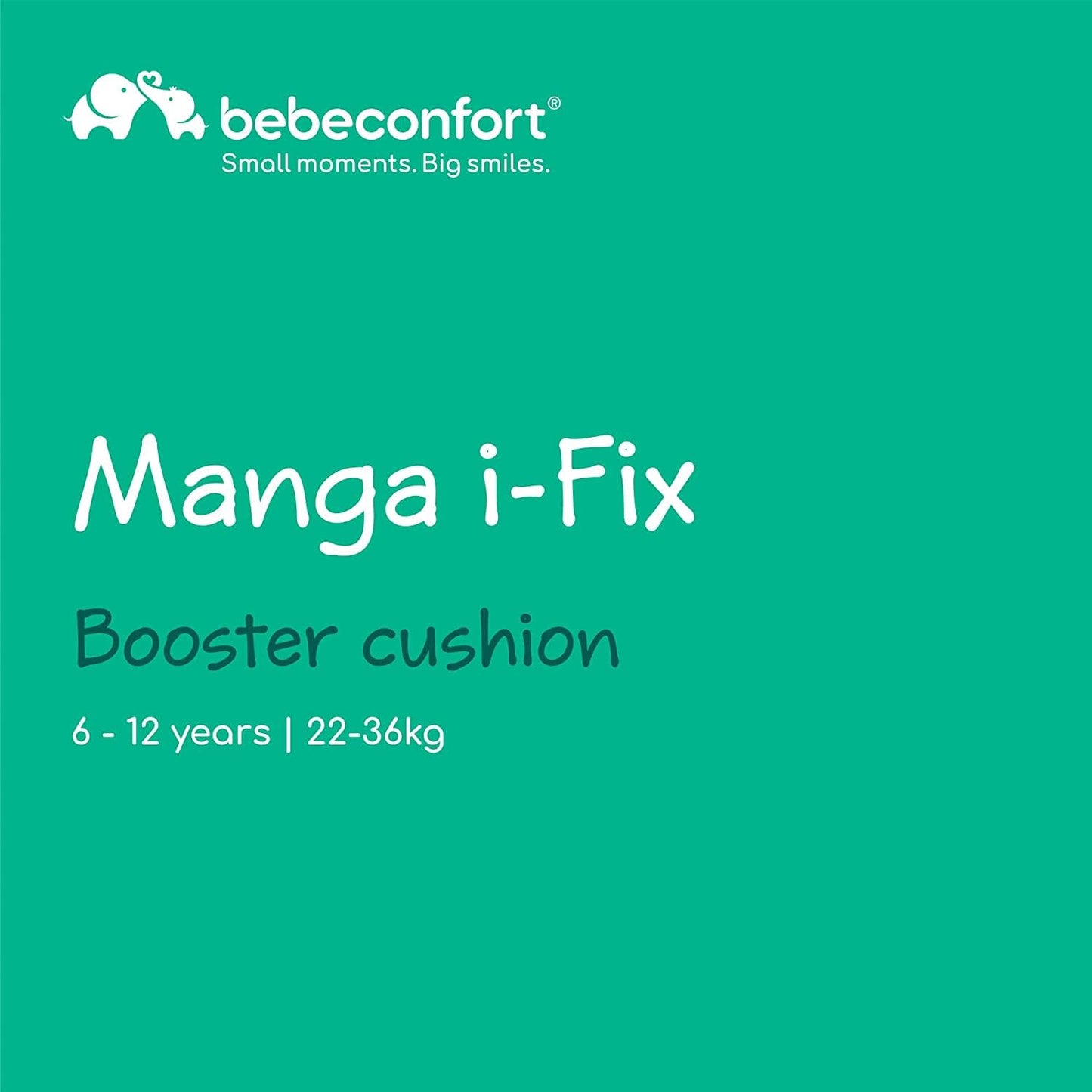 Bebeconfort Manga i-Fix turvaiste ISOFIX, 6–12 a / 22–36 kg, Black Mist