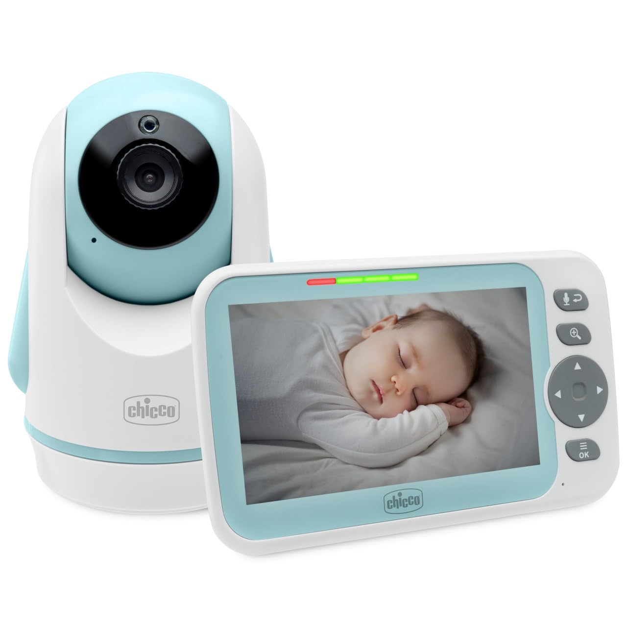 Chicco Evolution videobeebimonitor 5" ekraani, pööratava kaamera ja öönägemisega