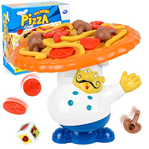 Tasakaalu mäng “Pitsa torn”, kogu pere lauamäng