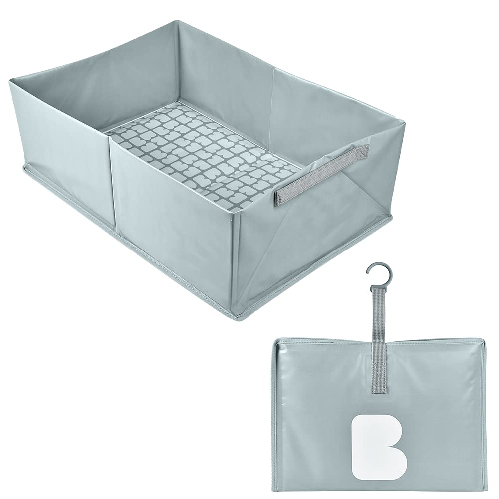 Béaba Caméléo foldable baby bath, ultra-compact, blue