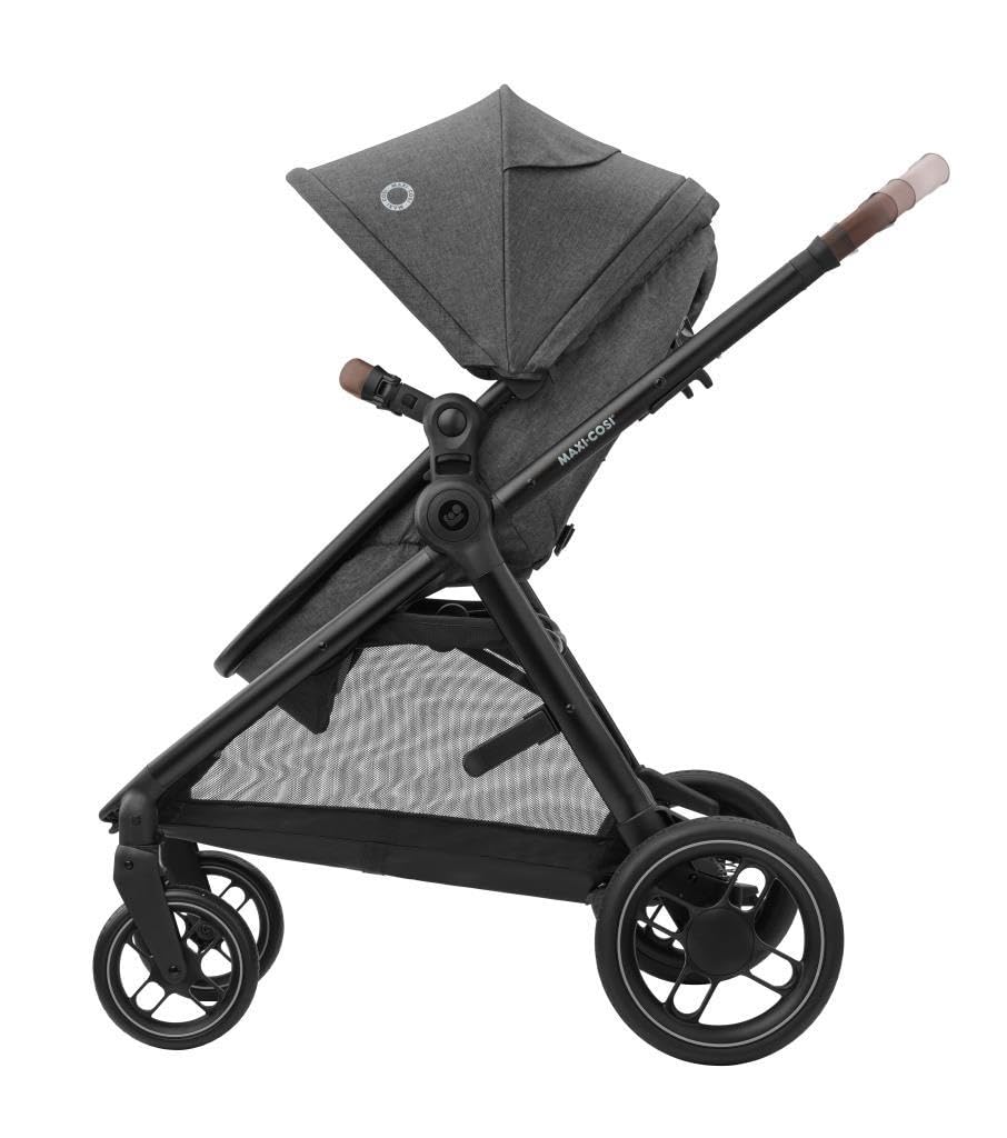Maxi-Cosi Zelia S Trio 3in1 jalutuskäru komplekt CabrioFix S i-Size turvahälliga, tumehall