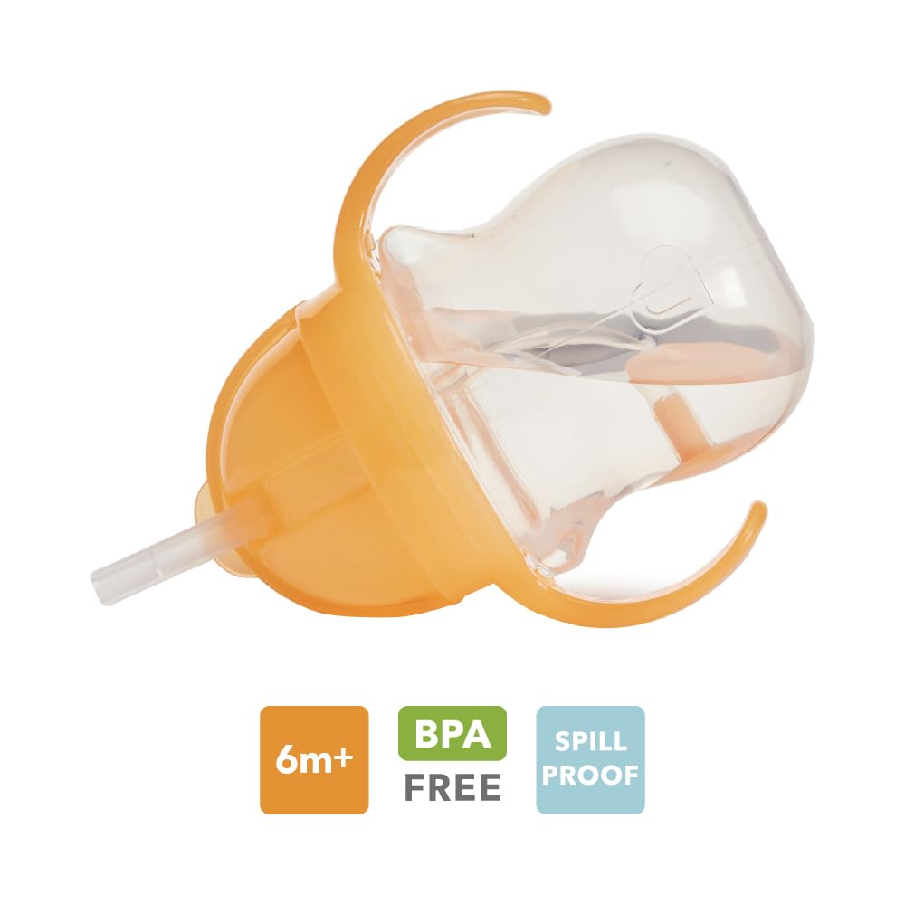 Munchkin Click Lock joogitopsid pehme kõrrega, 207 ml, 2 tk – sinine/oranž