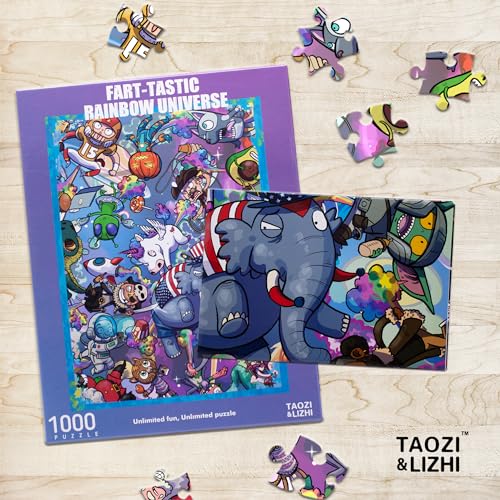 TAOZI&LIZHI funny 1000-piece puzzle "Rainbow Universe", for adults
