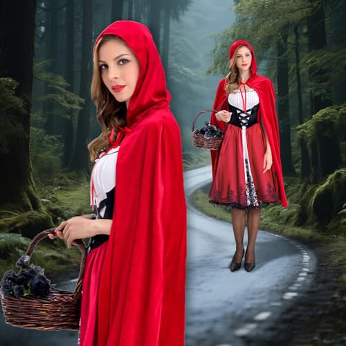 Punamütsikese costume for women, M, red