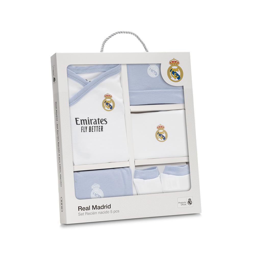 Interbaby Real Madrid 5-osaline beebikomplekt 0-12 kuud, sinine, RMSET010-01