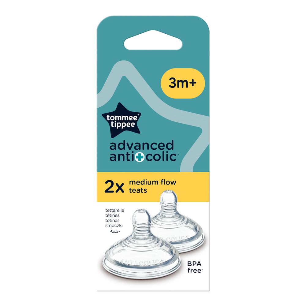 Tommee Tippee Closer to Nature anti-koolik lutid, 2 tk, keskmine voolukiirus