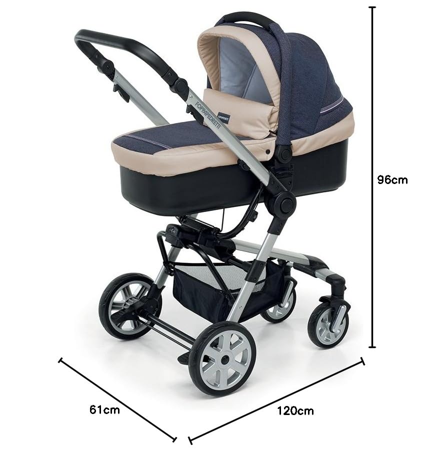 Foppapedretti Supertres i-Size 3-ühes kombisüsteem, Denim Perla