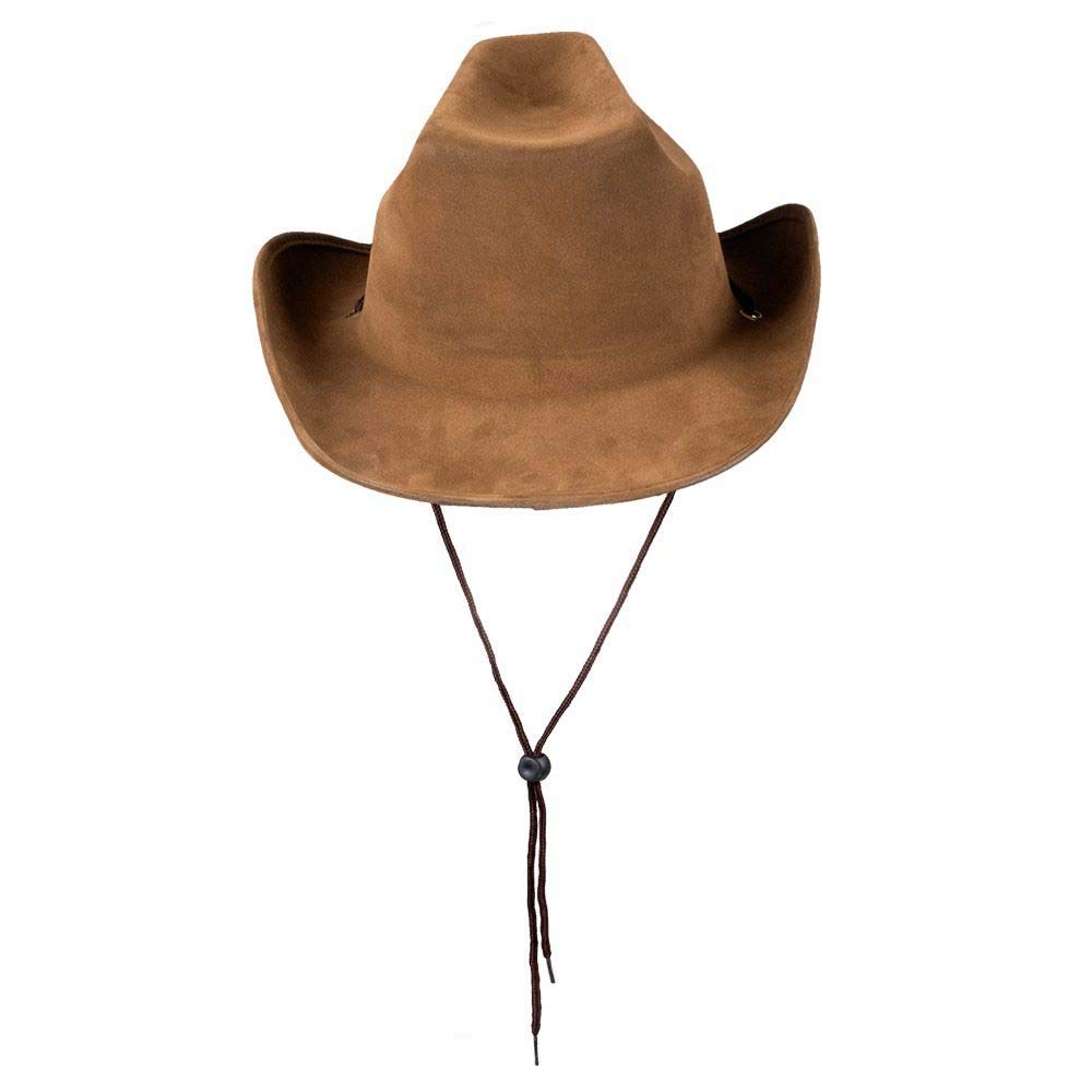 Kostüümi cowboy hat, brown, faux leather, one size fits all