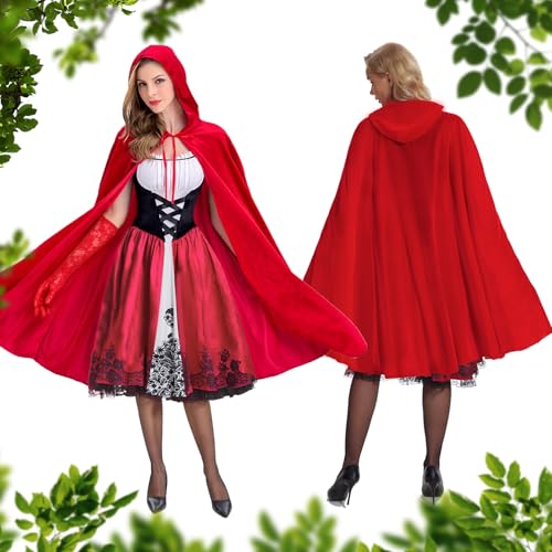 Punamütsikese costume for women, M, red