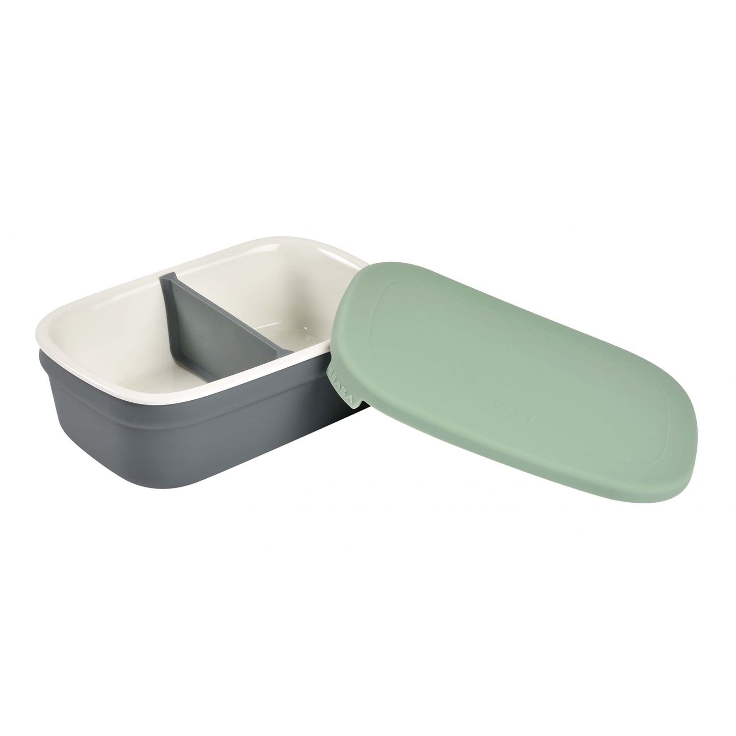 Béaba Lunchbox ceramic food container for babies, 540 ml, greenish