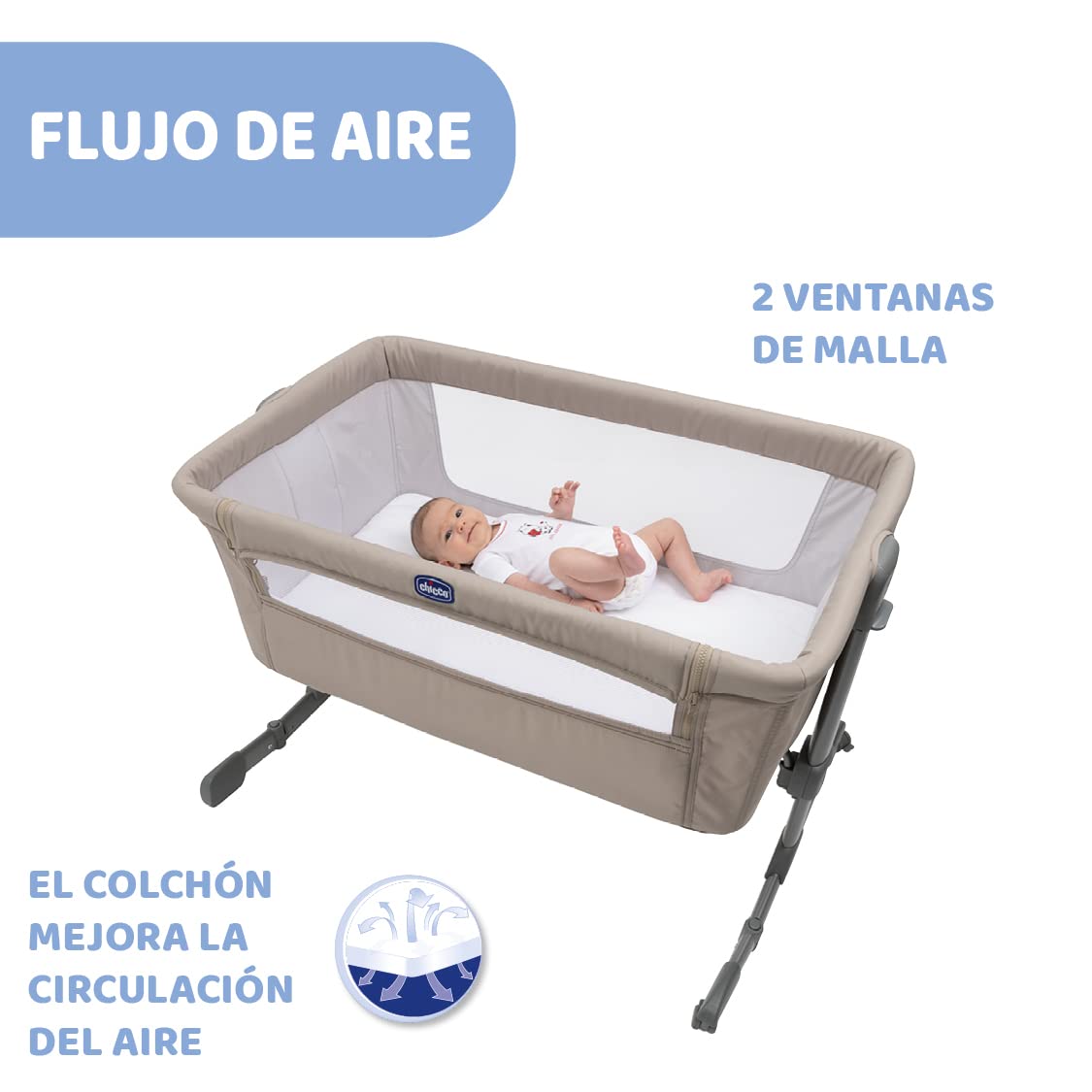 Chicco Next2Me Essential vooditasku, 0–6 kuud