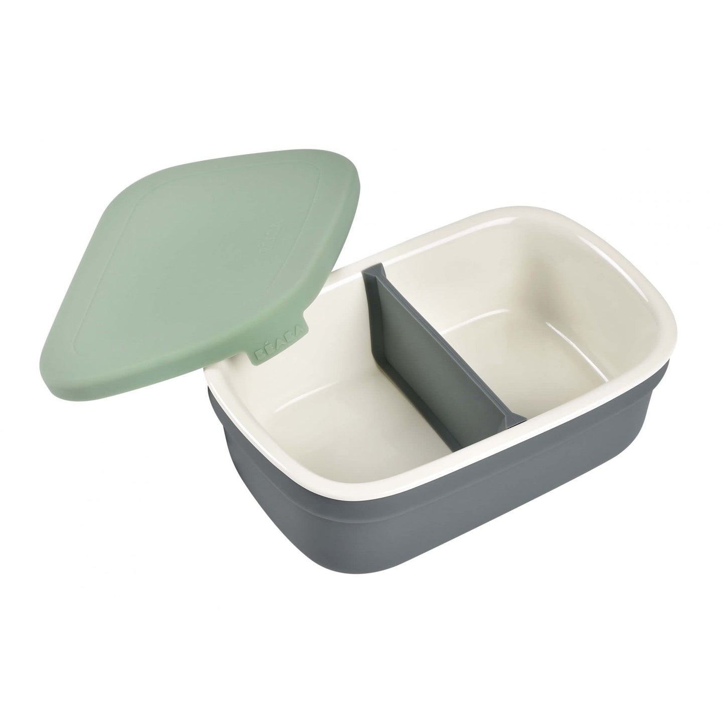 Béaba Lunchbox ceramic food container for babies, 540 ml, greenish
