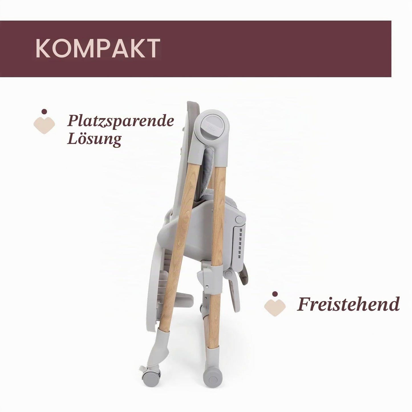 Chicco Polly Armonia söögitool 3-ühes, pruun, alates sünnist kuni 40 kg
