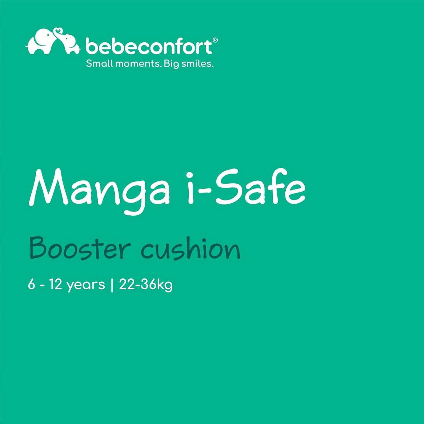 Bebeconfort Manga i-Safe turvaiste, 6–12 a / 22–36 kg, must