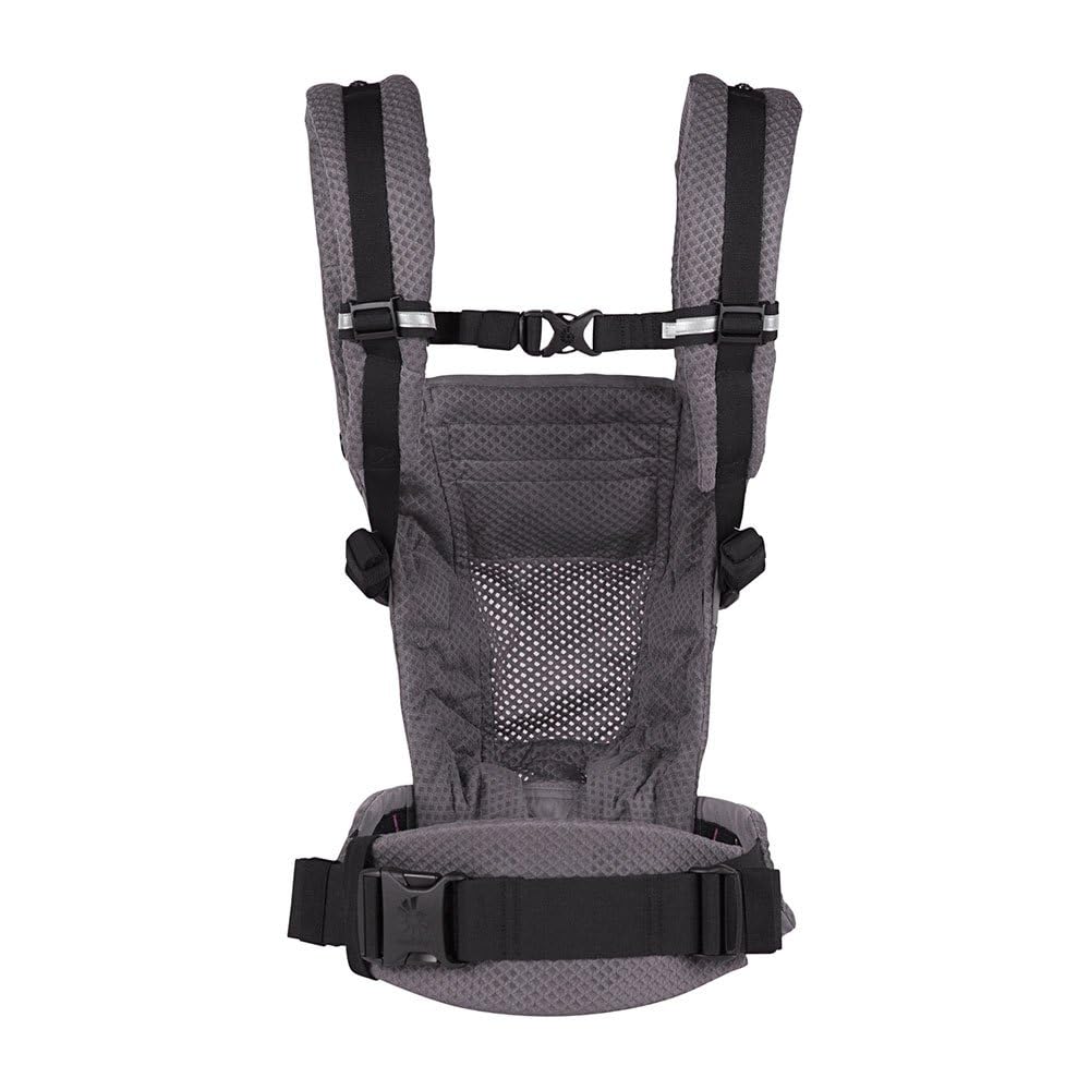 Ergobaby Adapt kandekott vastsündinule, 3 kandesuunda, SoftFlex Mesh, Graphite Grey