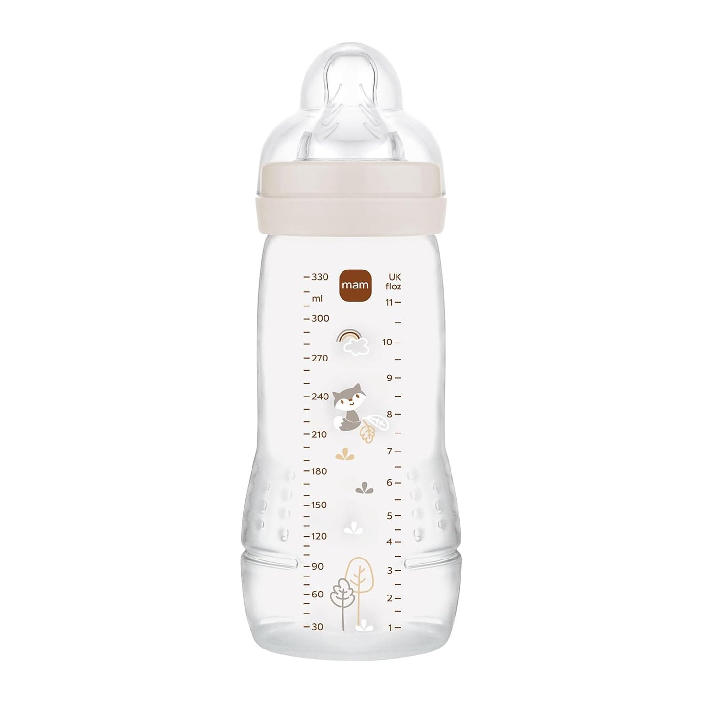 MAM Easy Active lutipudel 330 ml, beež, alates 6. elukuust