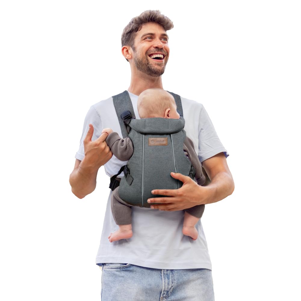Jané Dual ergonoomiline beebikandekott, 3 kandmisviisi, hall (3,5–15 kg)