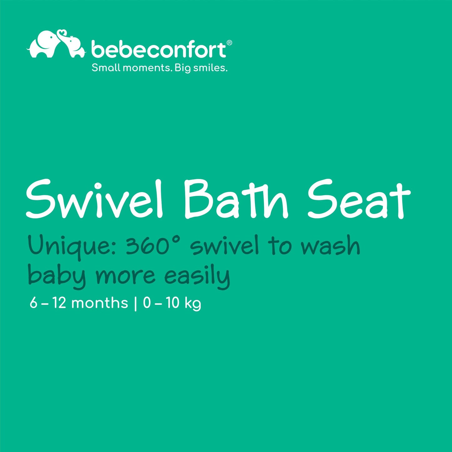 Bebeconfort Swivel Bath Seat for Babies Aged 6–12 Months Up to 10 kg