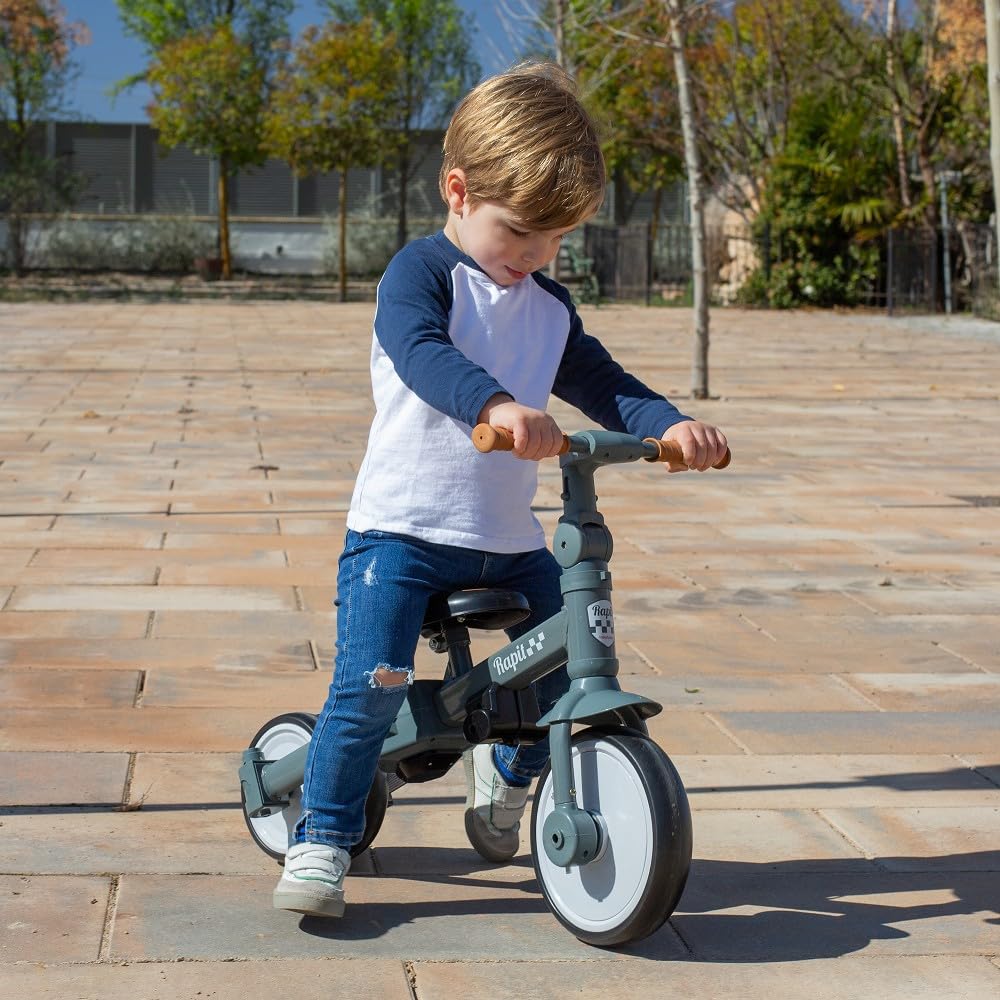 Interbaby 5-in-1 evolutionary tricycle, bluish gray