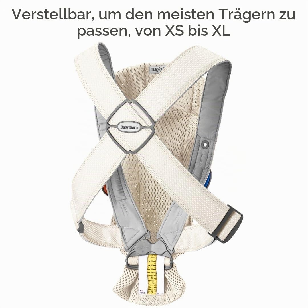 BabyBjörn beebikandekott Mini 3D võrkkangas, kreem