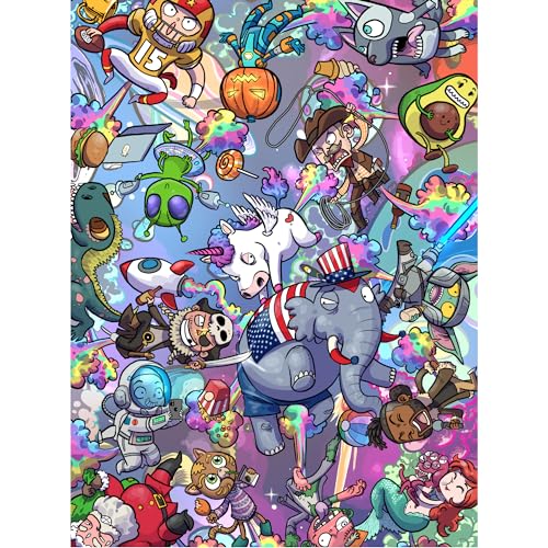 TAOZI&LIZHI funny 1000-piece puzzle "Rainbow Universe", for adults