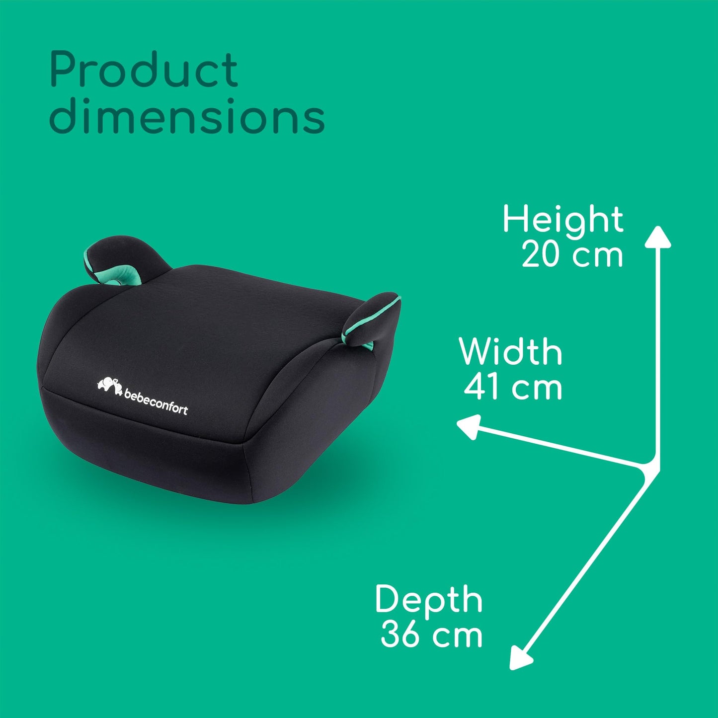 Bebeconfort Manga i-Safe turvaiste, 6–12 a / 22–36 kg, must
