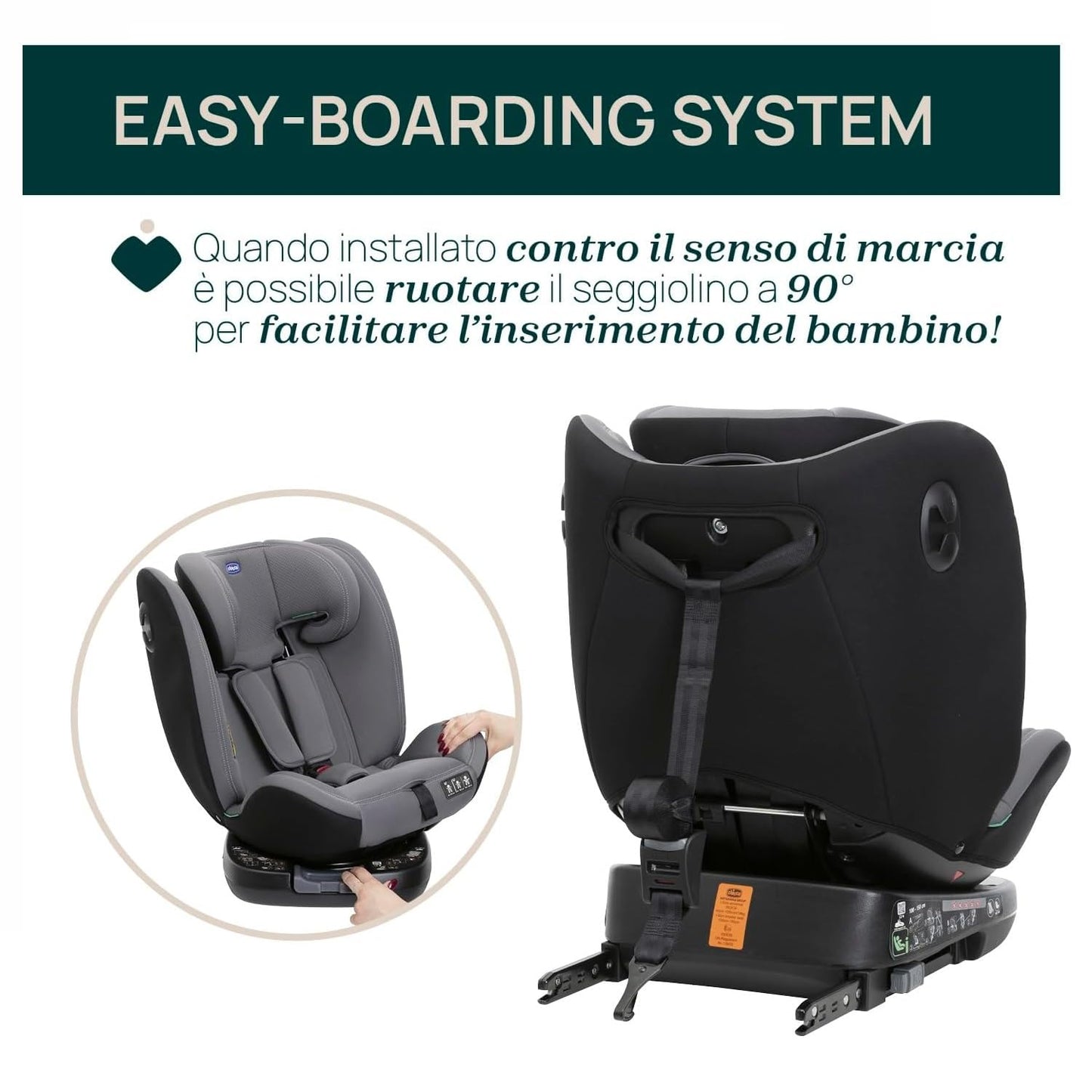 Chicco Unico Evo I-Size turvatool, 0–36 kg, pöörlev Isofix 360°