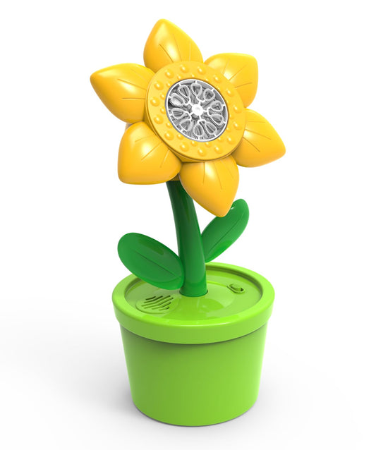 Vicalo sunflower-shaped tiller with lights and music, yellow