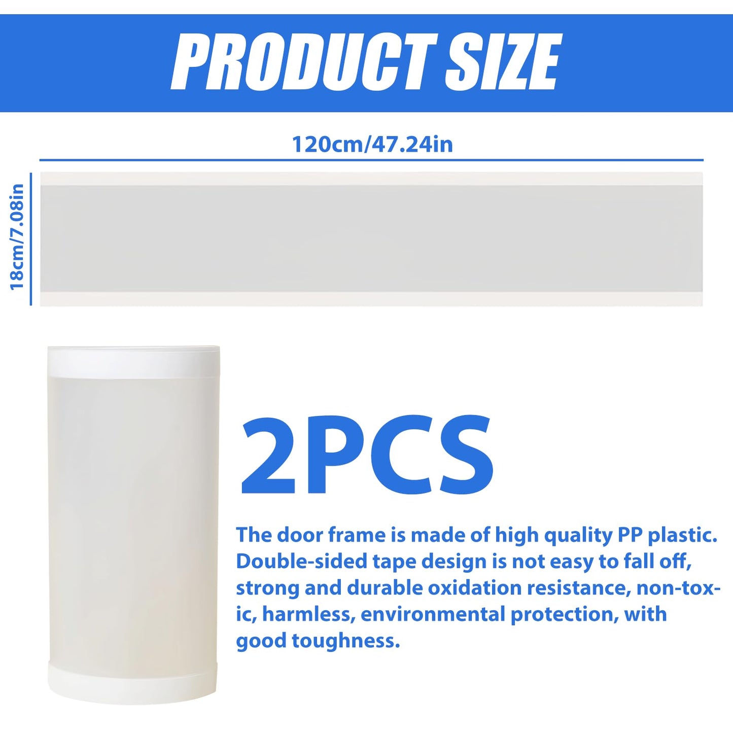 WIYETY ukse hingekaitse lastele, läbipaistev, 2 tk