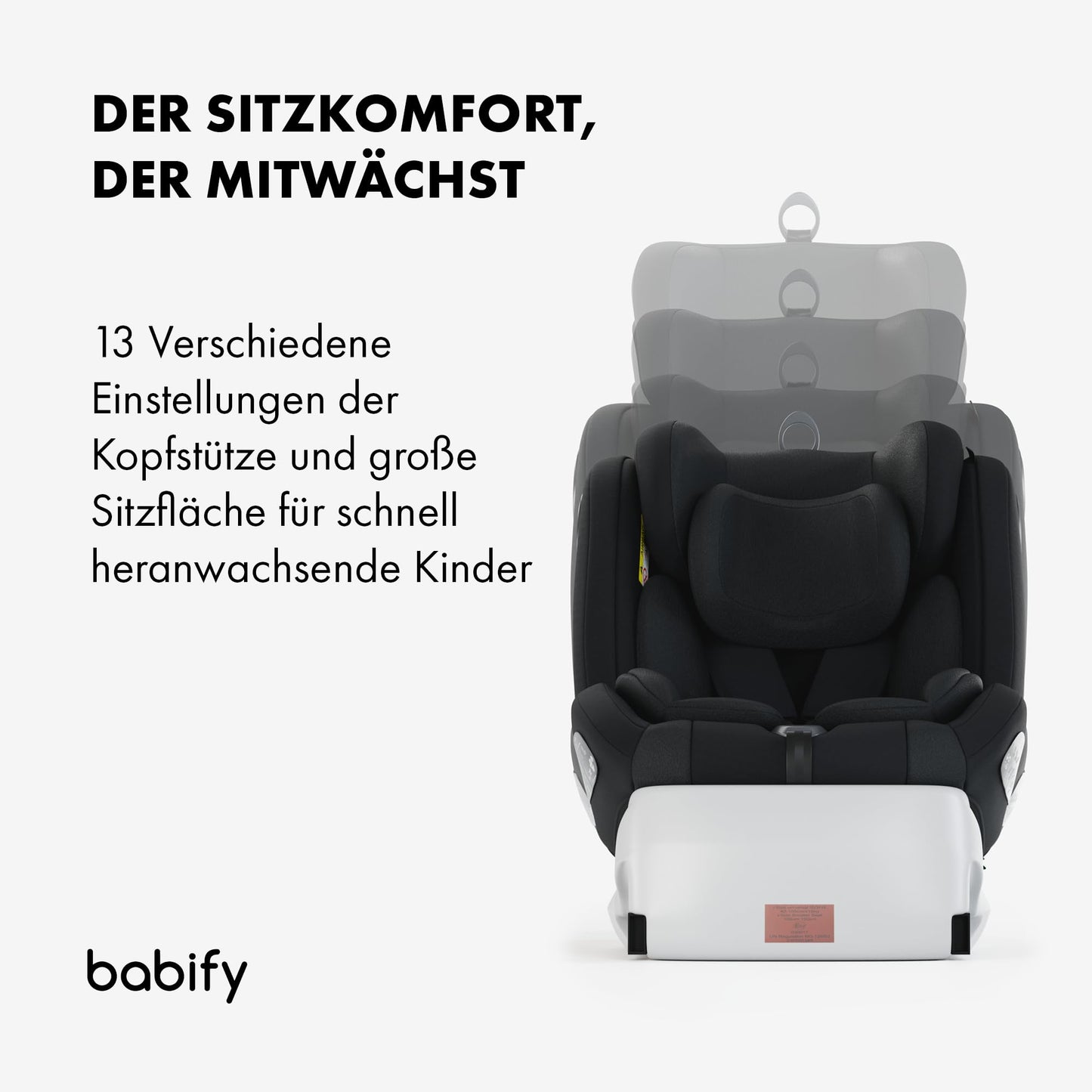 Babify Onboard 360° pöörlev turvatool, Isofix, i-Size 40–150 cm, must/tumehall