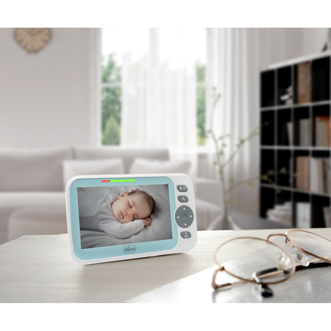 Chicco Evolution videobeebimonitor 5" ekraani, pööratava kaamera ja öönägemisega