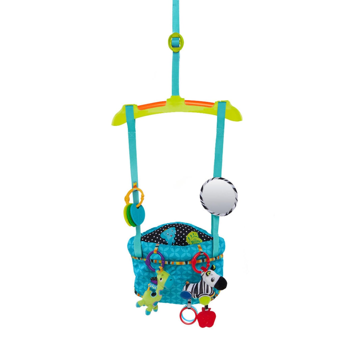 Bright Starts Bounce 'n Spring Deluxe uksekiik beebile, mänguasjadega